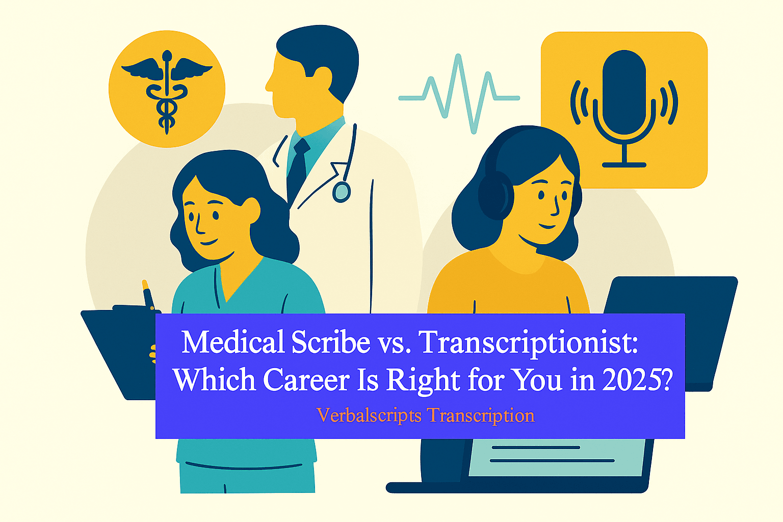 Medical Scribe vs. Transcriptionist: Which Career Is Right for You in 2025?