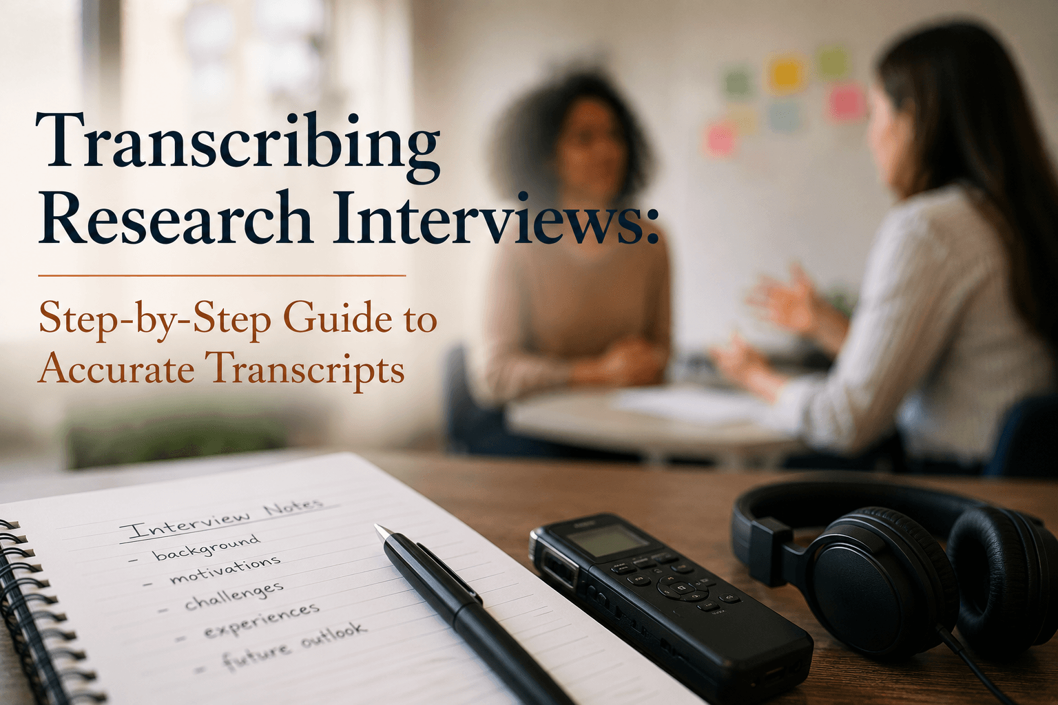 Transcribing Research Interviews: Step-by-Step Guide to Accurate Transcripts